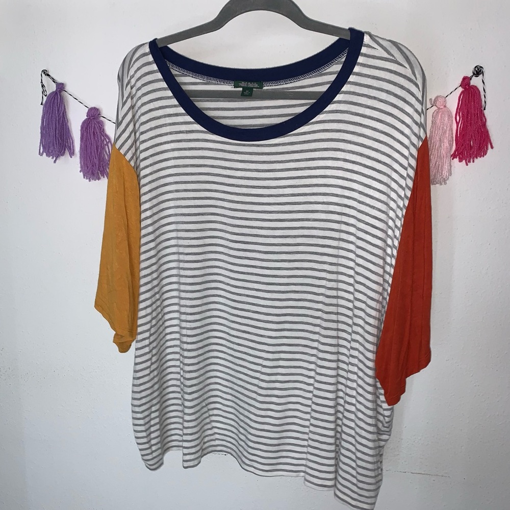 WILD FABLE 90s Inspired Color Block Tee